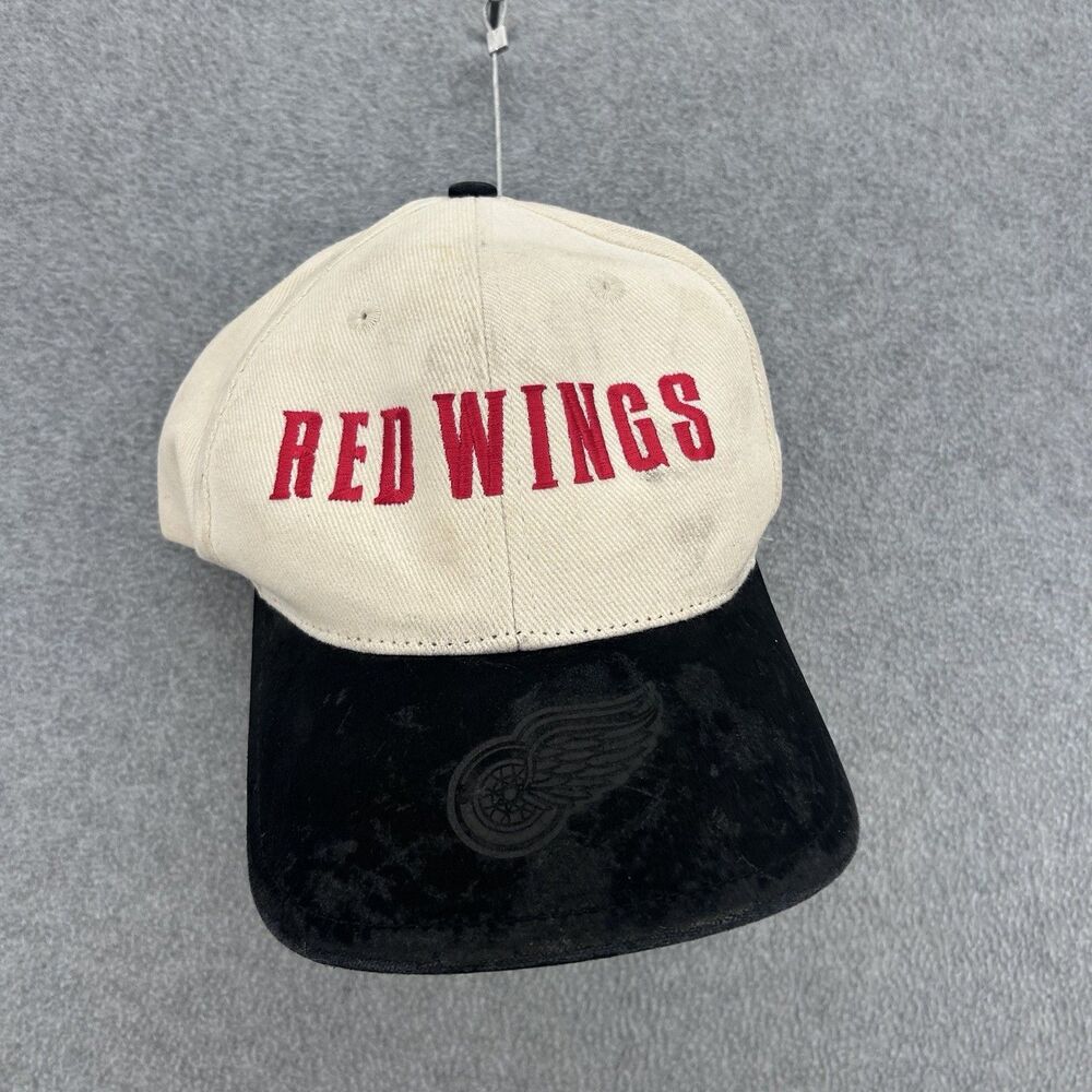 Vintage Nike Detroit Red Wings Hat StrapBack Cap NHL Hockey